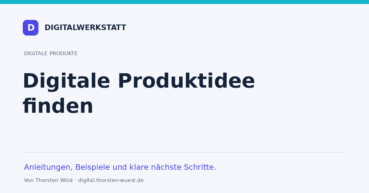 Illustration zum Thema: Digitale Produktidee finden